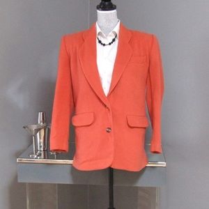 Vtg Ann Taylor Wool Cashmere Blend Blazer USA